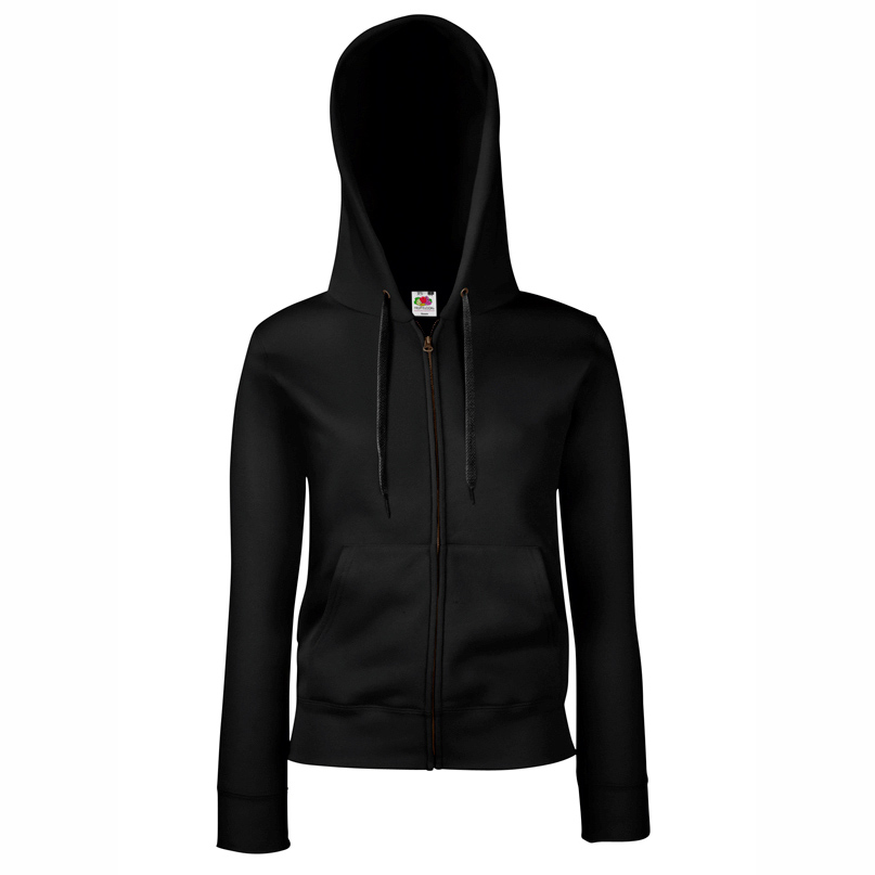 62118-LADY-FIT PREMIUM HOODED SWEAT JACKET